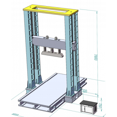 50T computer control tube compression testing machine